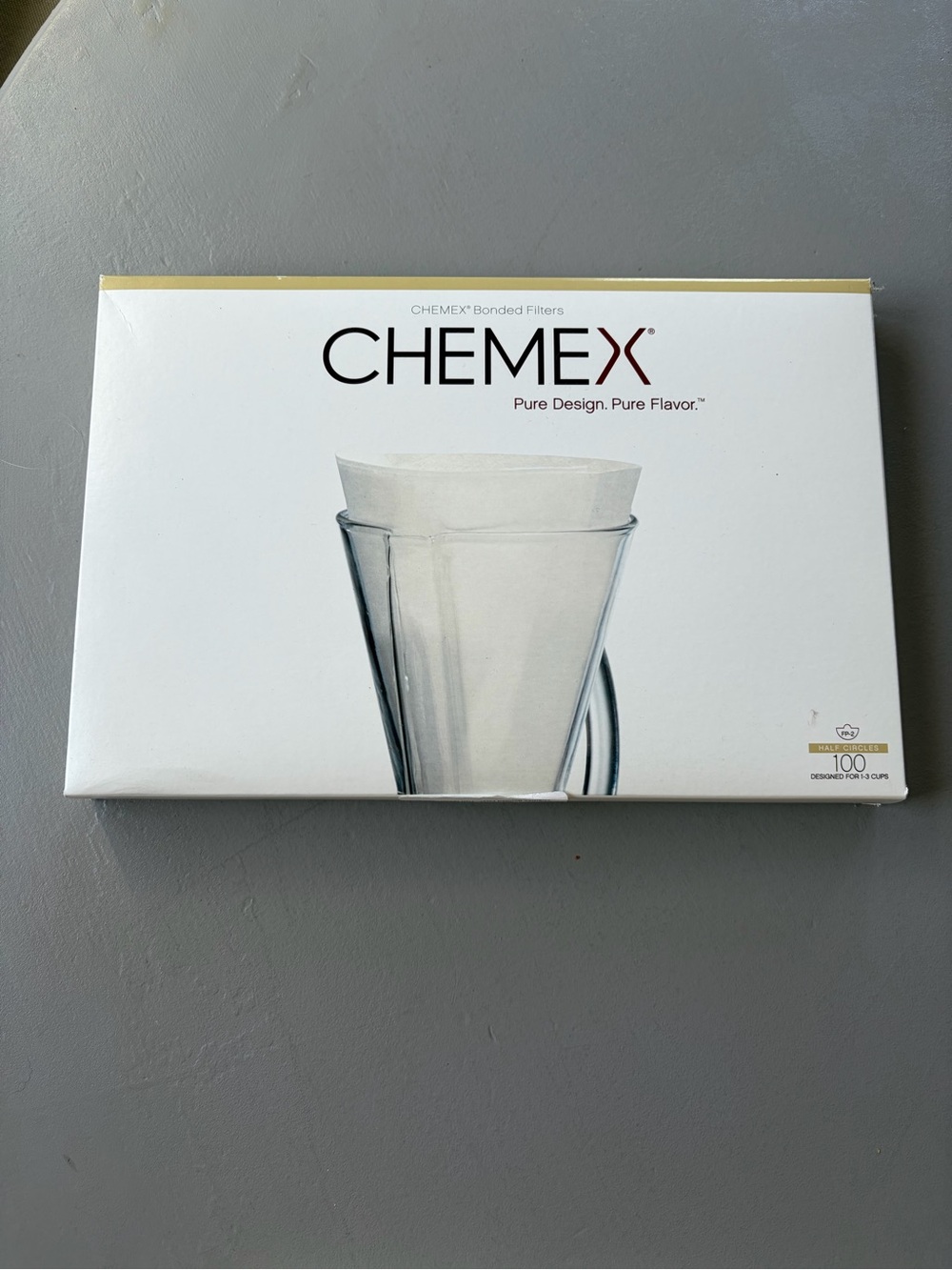 CHEMEX White Bonded Coffee Filters - 100 Count